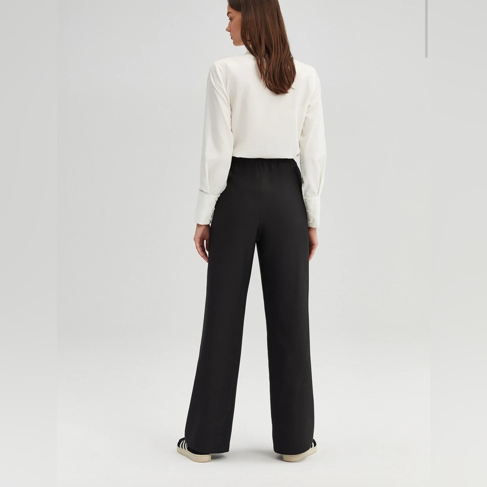 Touché Prive RIBBED CREPE TROUSERS US Size Large NWT - Picture 2 of 4